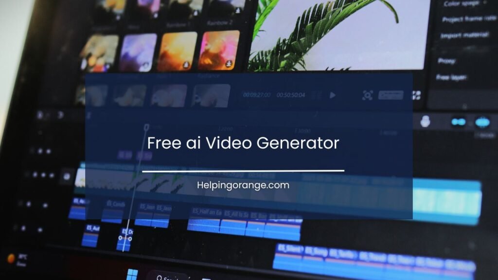 Free Ai Video Generator
